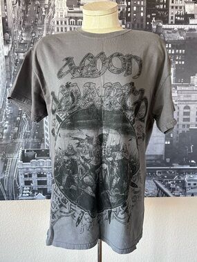 Amon Amarth Gray European Tour 2014 Band T-Shirt